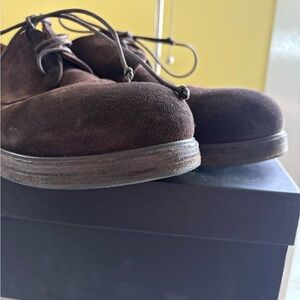 Marsell ZuccaDark Brown Suede Oxfords worn 5 times $1055 MRSP all leather SALE!